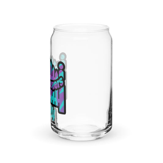90's logo Gate-Keepers Can-shaped glass